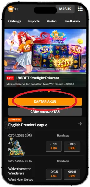 188 Slot - Panduan Cara Daftar 188BET di mobile