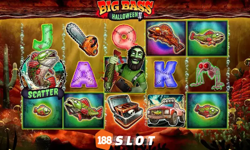 188 Slot - Tampilan Slot Big Bass Halloween 2
